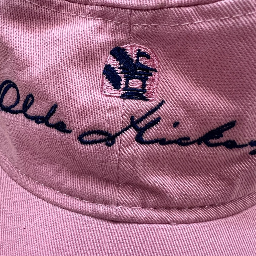Kate Lord Pink Adjustable Cap hat Olde Hickory Print NWOT - Picture 3 of 6